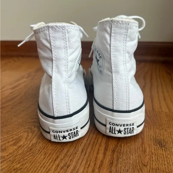 Converse Chuck Taylor Hi Lift Sneakers Womens 8.5 White - Picture 2 of 9